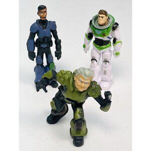 3x DISNEY Pixar 2.5" Lightyear PVC ACTION FIGURES Darby Steel Buzz Mo Morrison